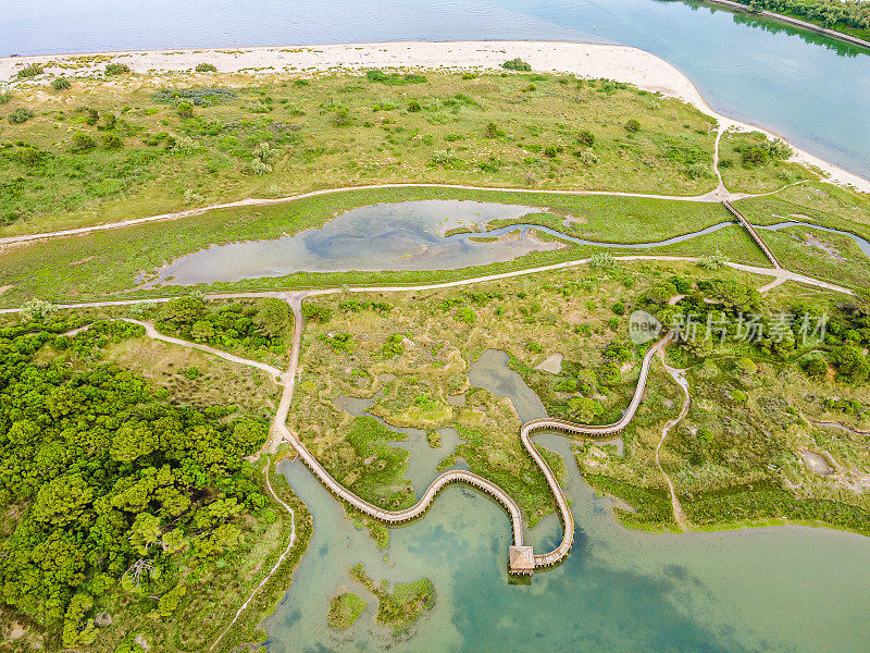 Rosolina Mare，自然公园(意大利威尼托)